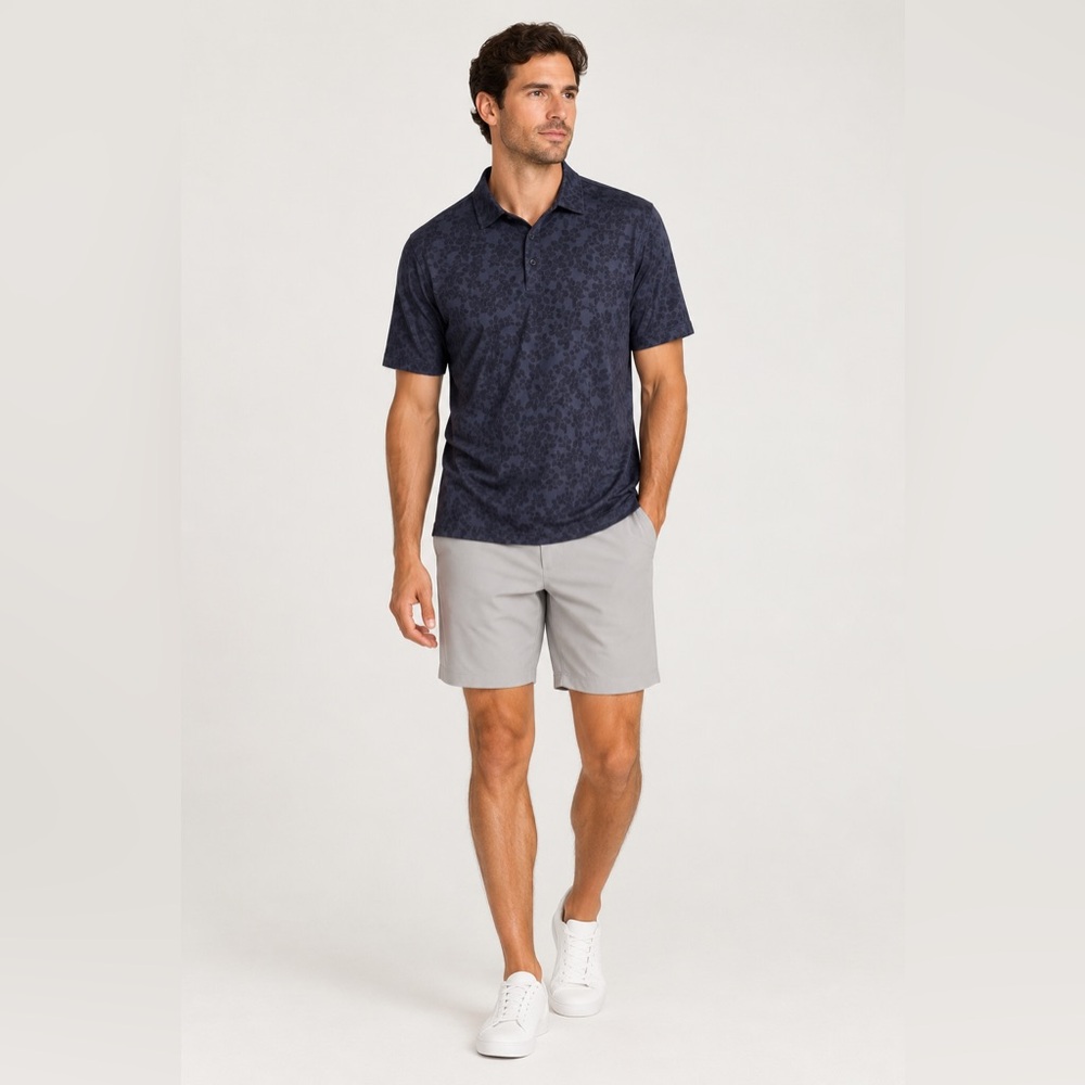 NWT LINKSOUL Printed Palomar Performance Polo